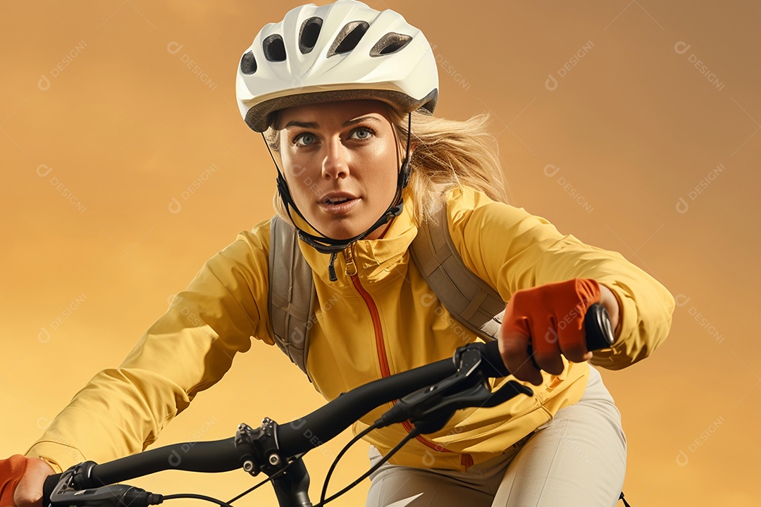 Jovem andando de bicicleta