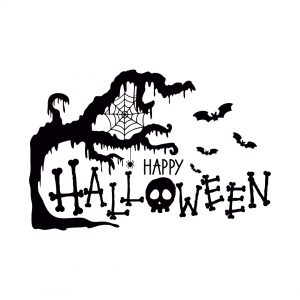 desenho de um crânio assustador de halloween 12550265 Vetor no Vecteezy