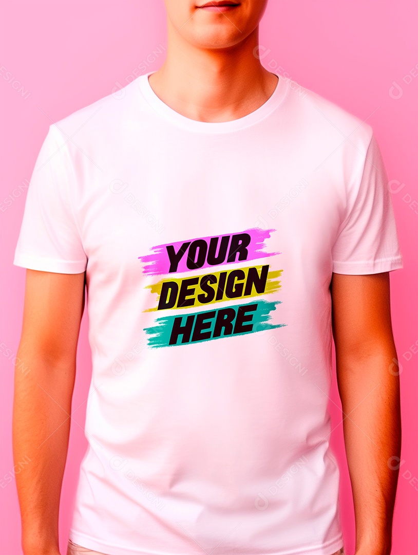 Mockup de Camiseta Masculina PSD Editável