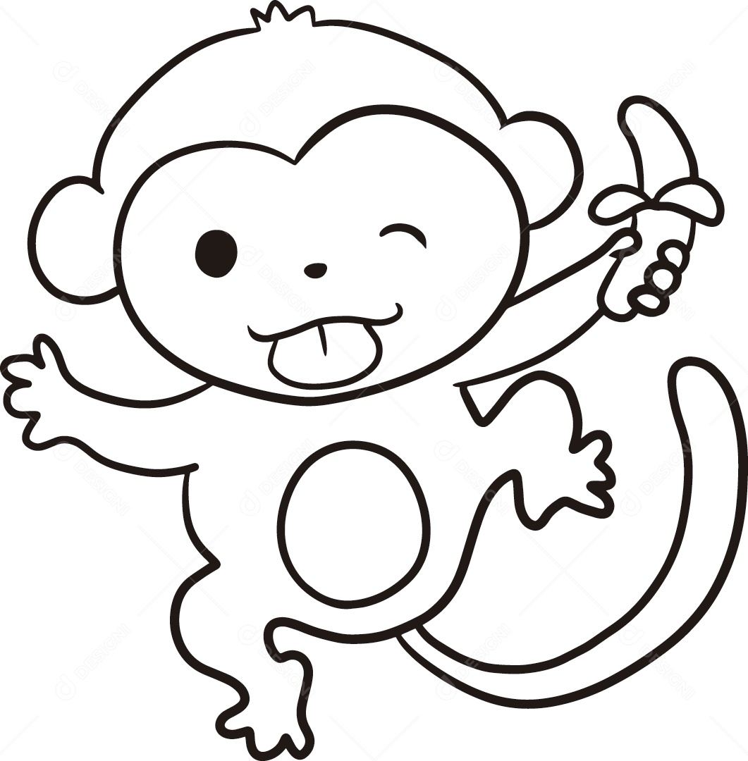 Desenho de animal macaco [download] - Designi