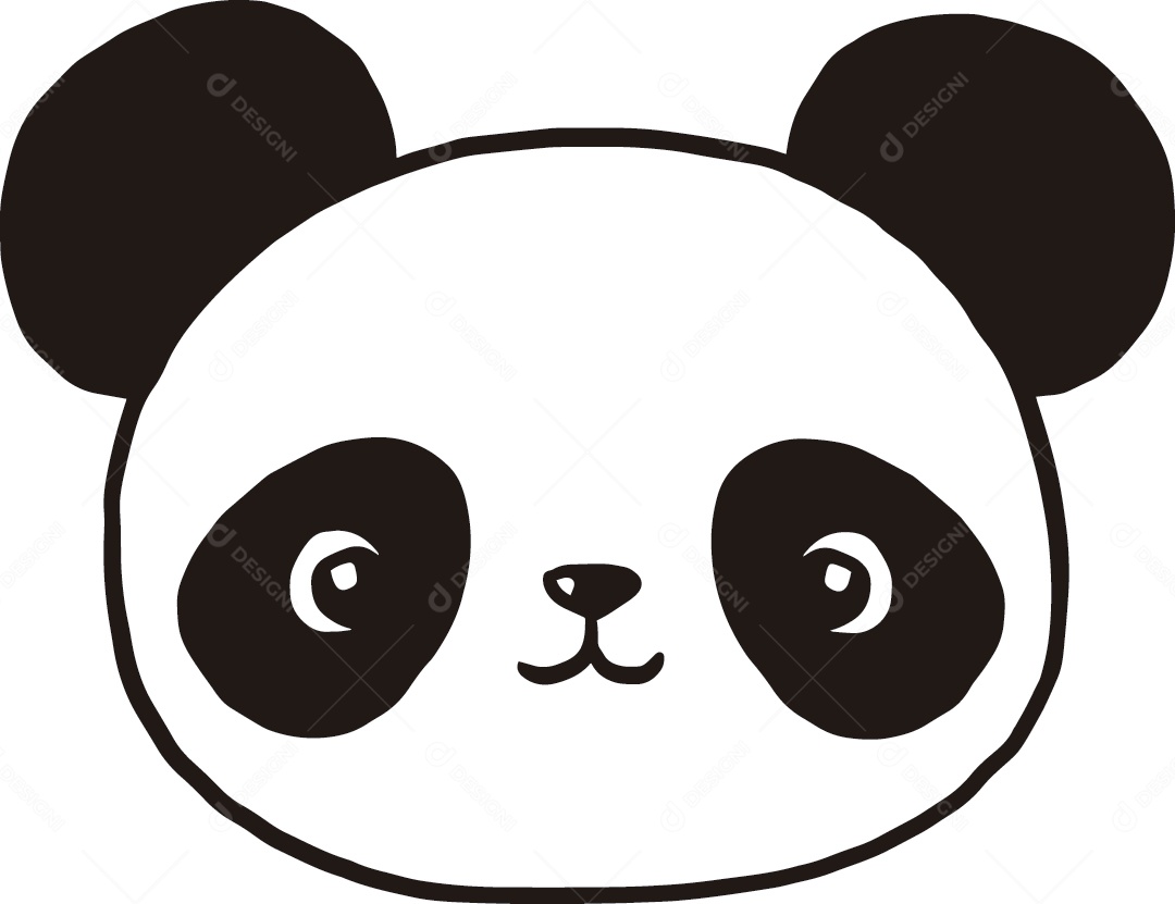 Desenho De Rosto De Panda Bebê Vetor EPS [download] - Designi