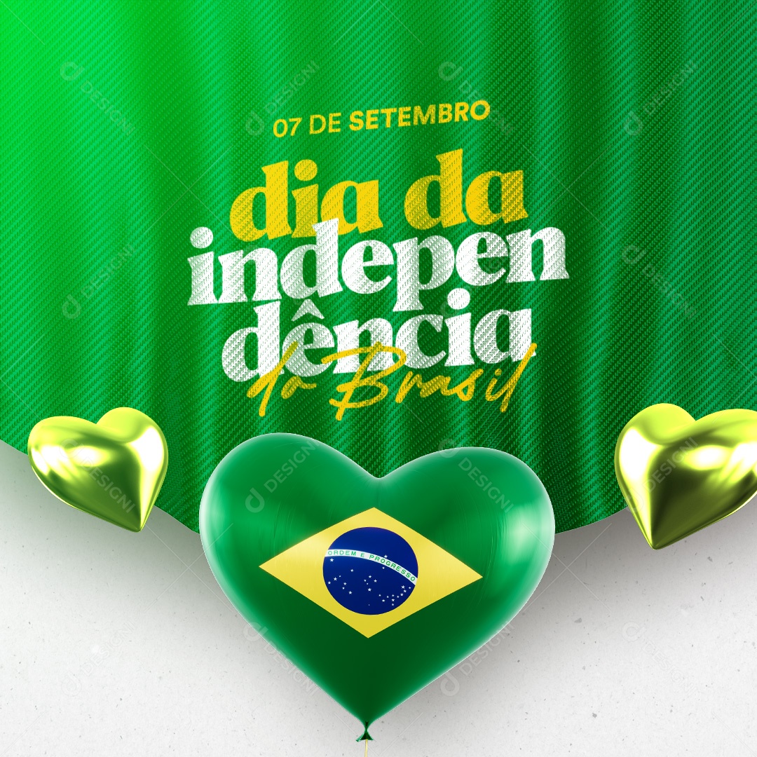 Dia Da Independência Do Brasil 07 De Setembro Social Media Psd Editável Download Designi 9108
