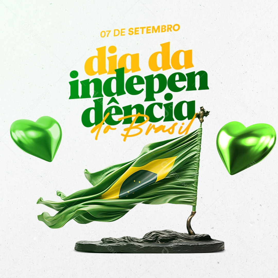 Social Media Dia Da Independência do Brasil 07 de Setembro PSD Editável