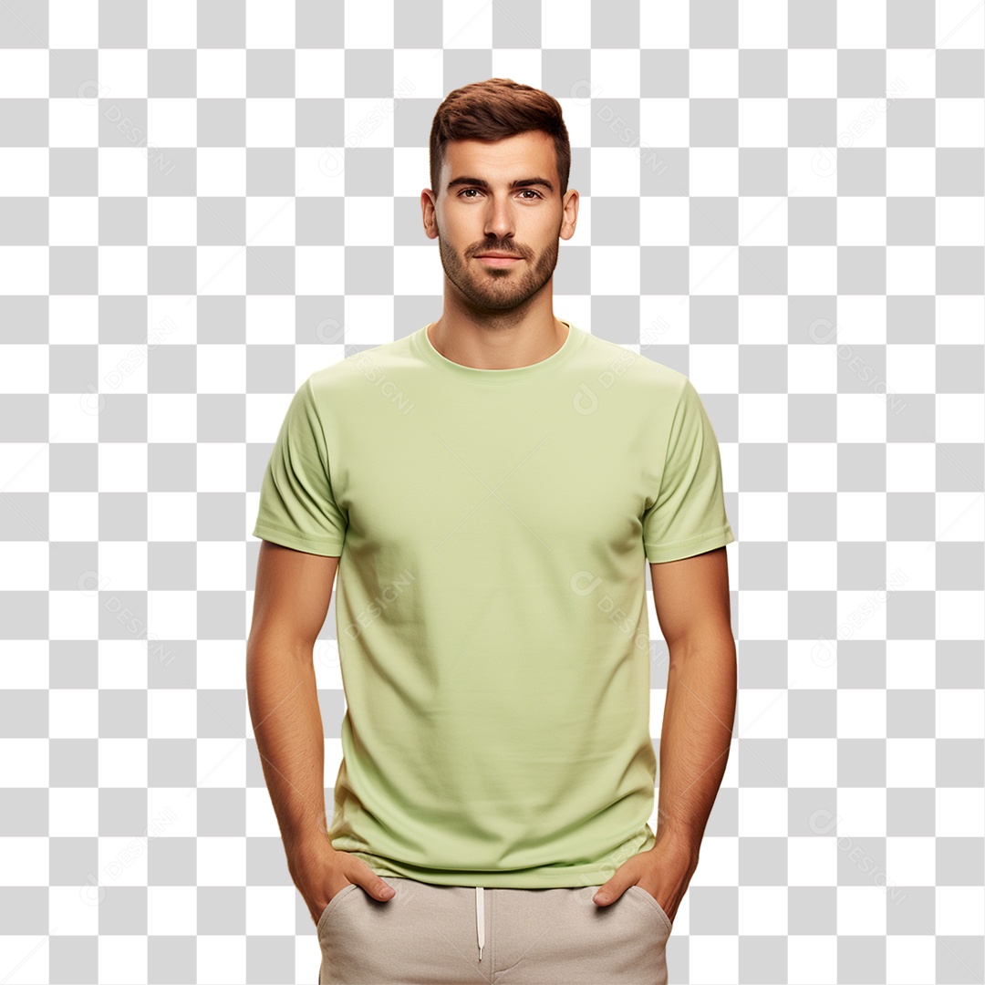 Sete de Setembro Homem de Verde Sorrindo PNG Transparente