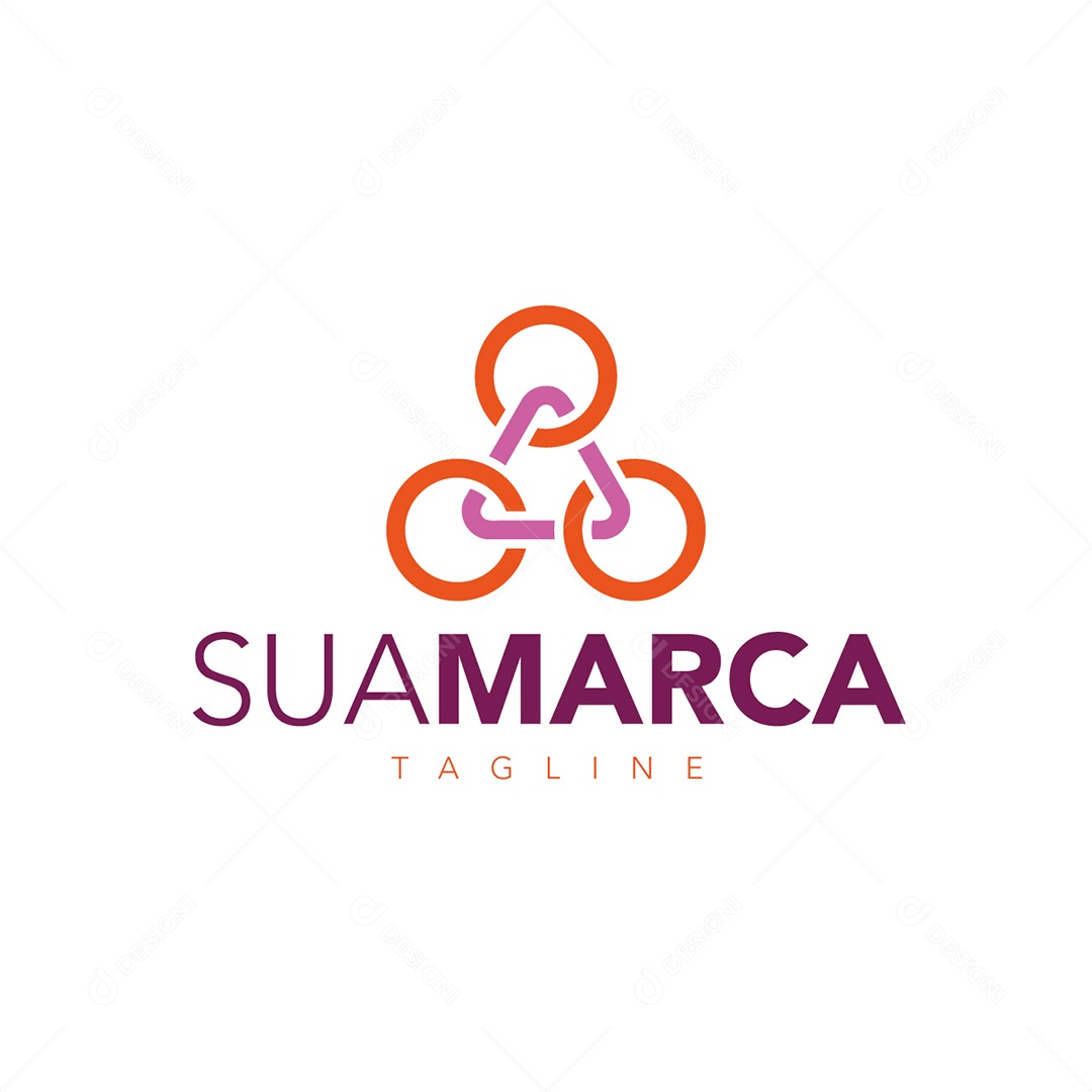 Logo Marca Tagline Ilustração AI + EPS Editável