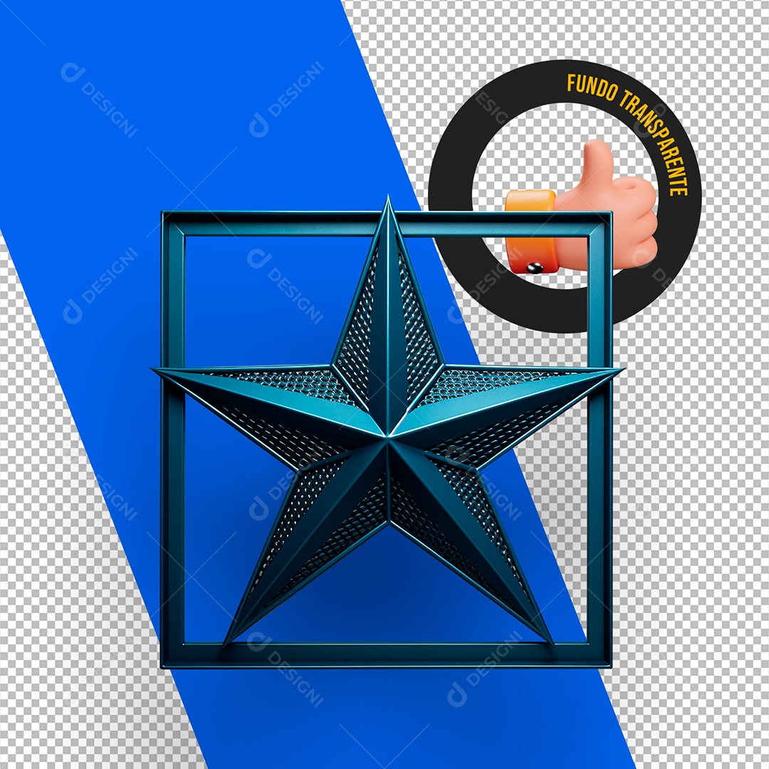 Distinctive Star-Shaped 3D Element for PSD Composition