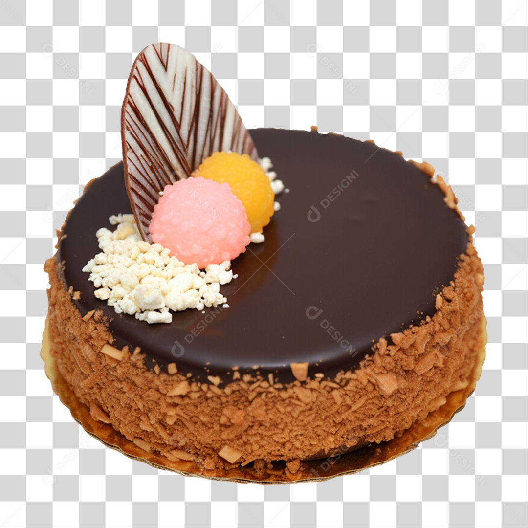 Desenho Bolo de Chocolate PNG para baixar grátis em alta resolução