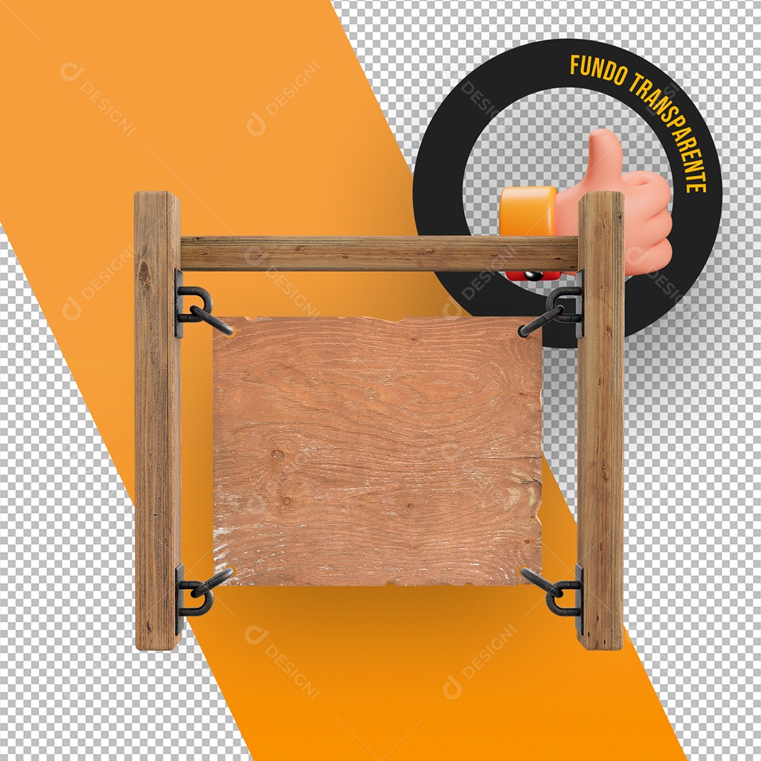 Wooden Panel for Flyers and Events 3D Element for PSD Composition