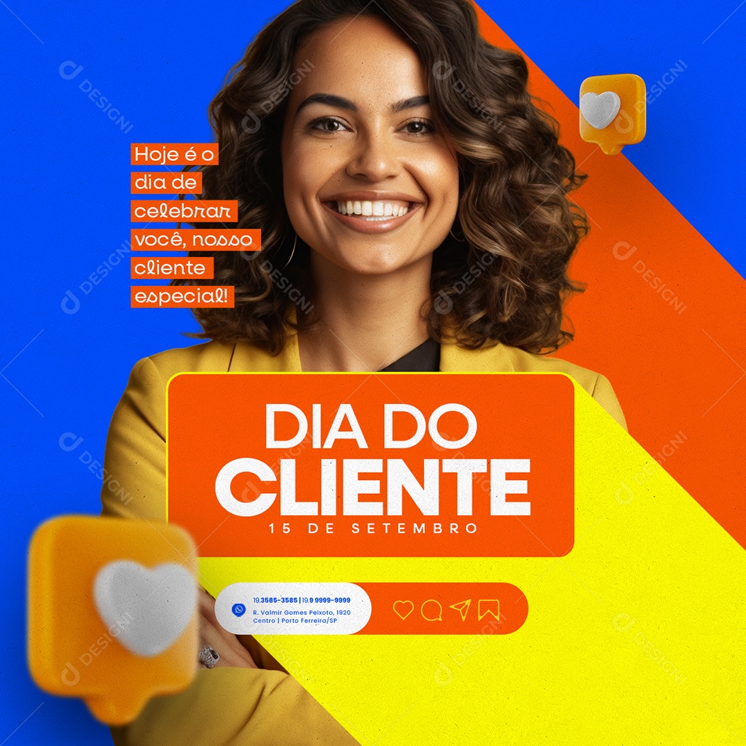 Dia Do Cliente 15 de Setembro Social Media PSD Editável