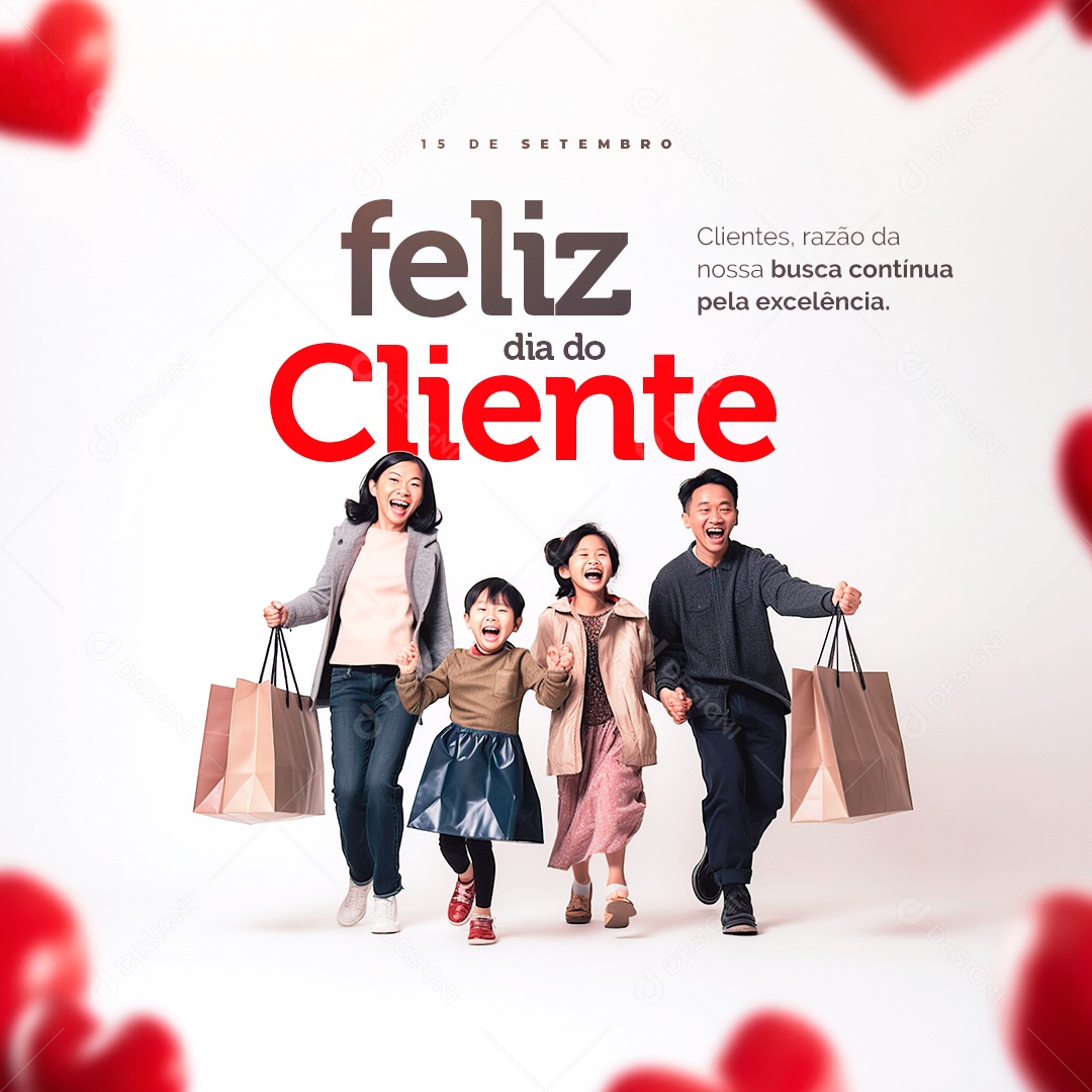 Feliz Dia Do Cliente 15 De Setembro Social Media PSD Editável