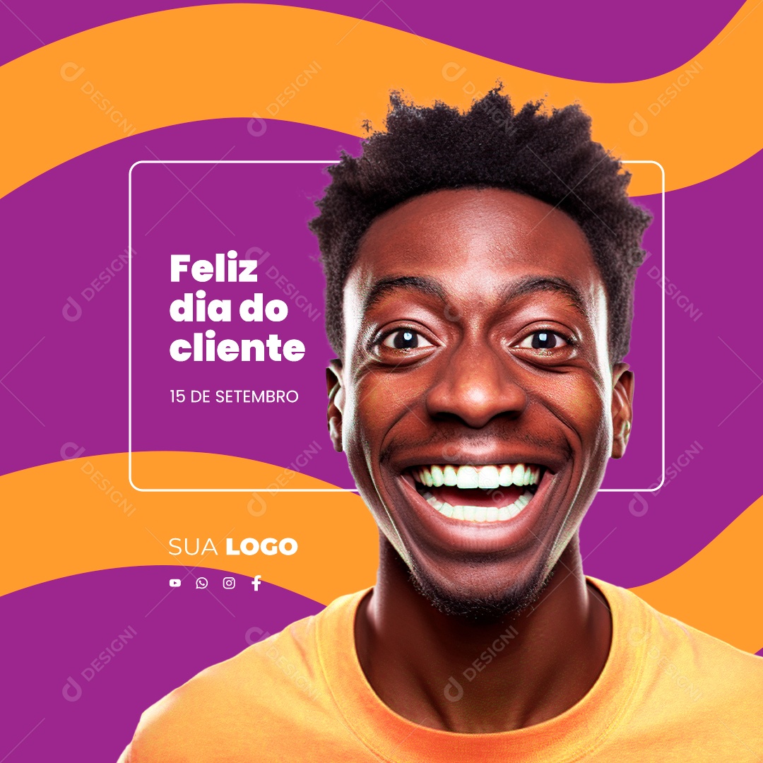 Feliz Dia Do Cliente 15 De Setembro Social Media PSD Editável