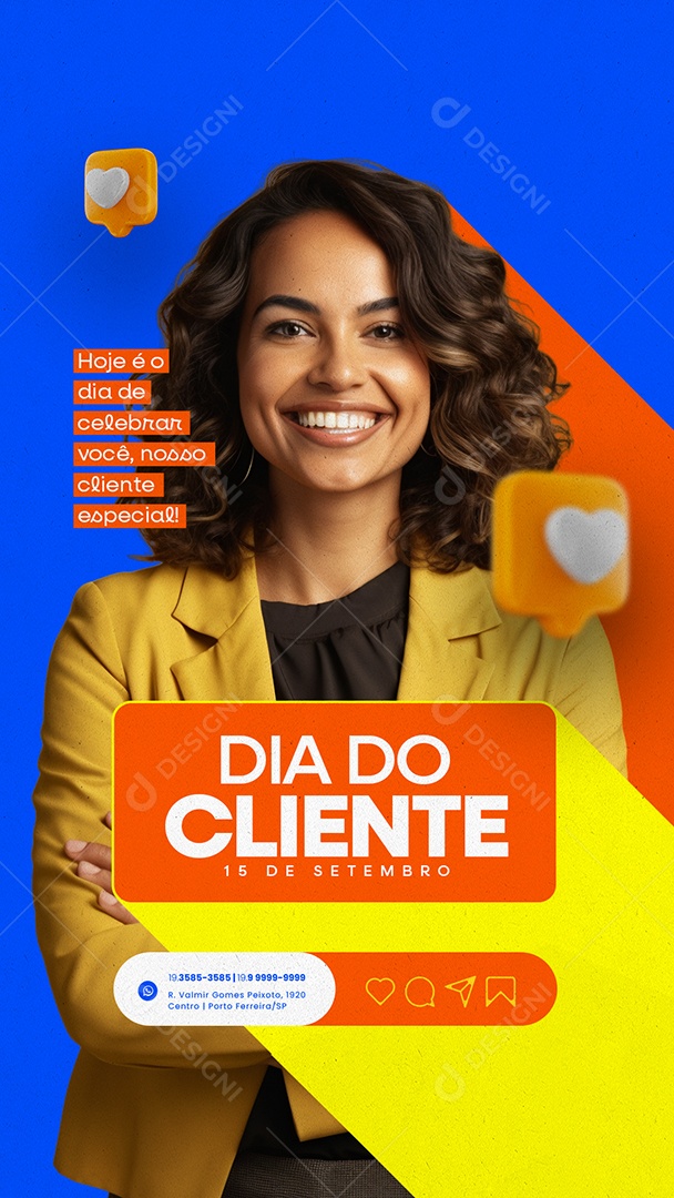 Story Dia Do Cliente 15 de Setembro Social Media PSD Editável