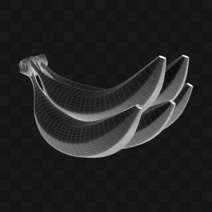 Cacho de Bananas - Modelo 3D