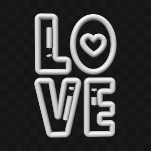 Letters Love - Modelo 3D