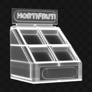 Estande Hortifruti - Modelo 3D