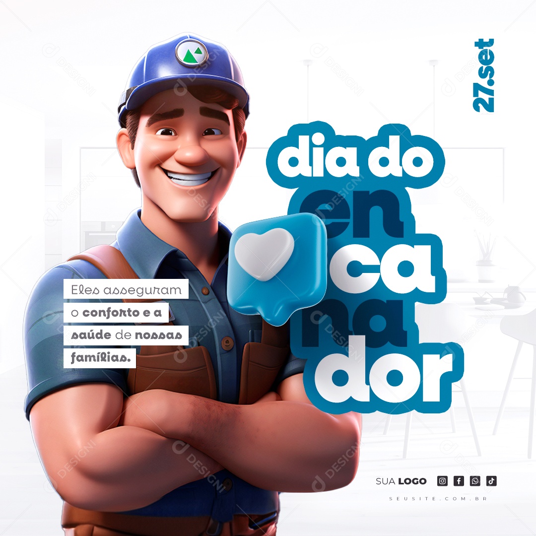 Plumber's Day September 27 Editable Social Media PSD