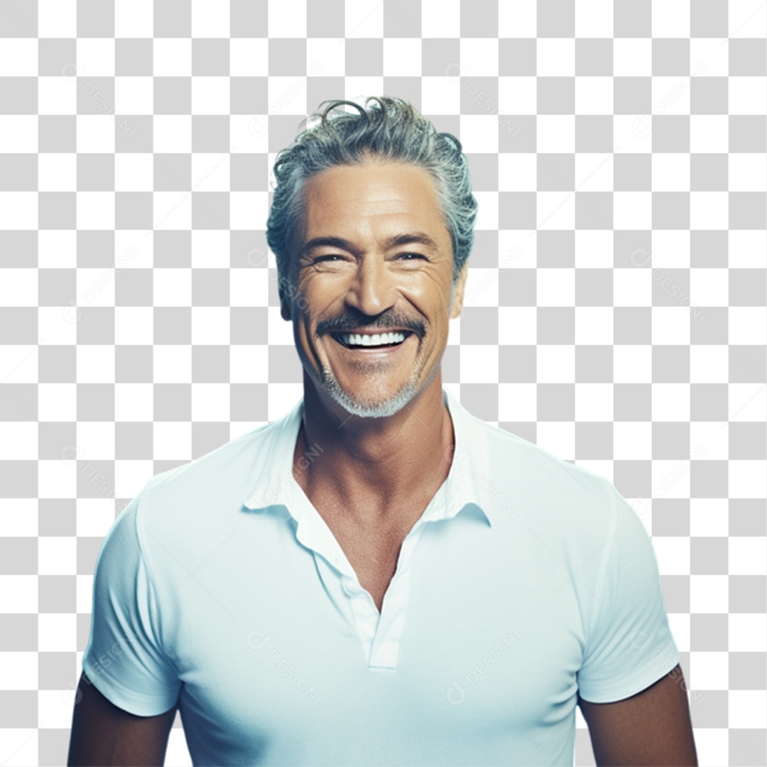 Homem de Camisa Azul Para Conscientização de Novembro Azul PNG Transparente  [download] - Designi