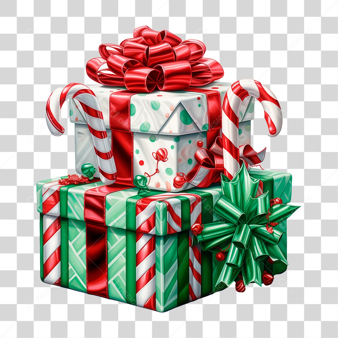 Transparent PNG Christmas Gift Boxes