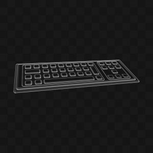 Teclado Cartoon Desenho - Modelo 3D