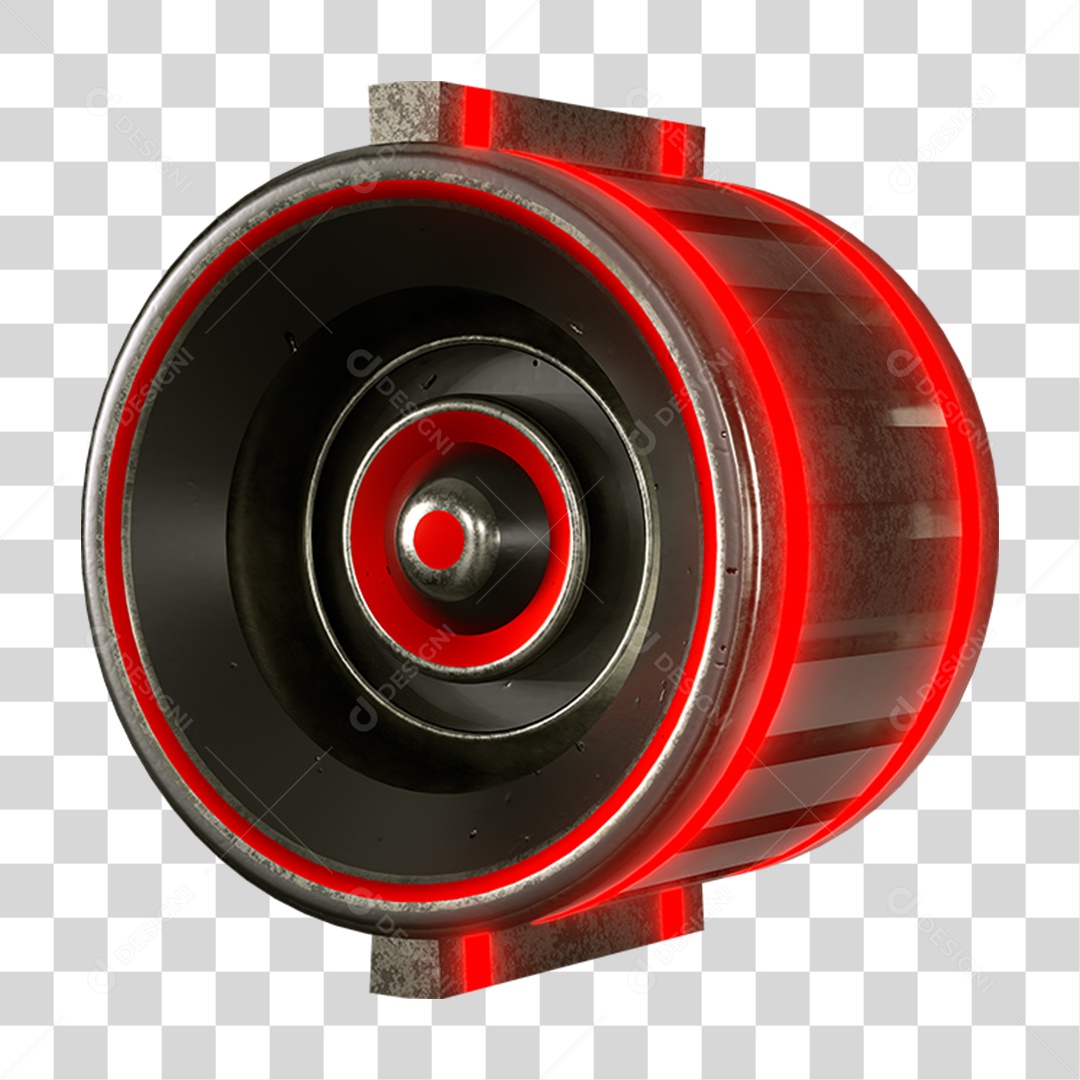 Transparent PNG Red Metal Reel