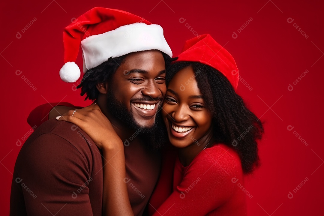 Pessoas casal homem e mulher celebrando natal