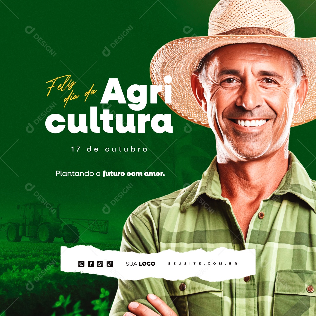 Agriculture Day: Planting the Future with Love | Editable Social Media PSD