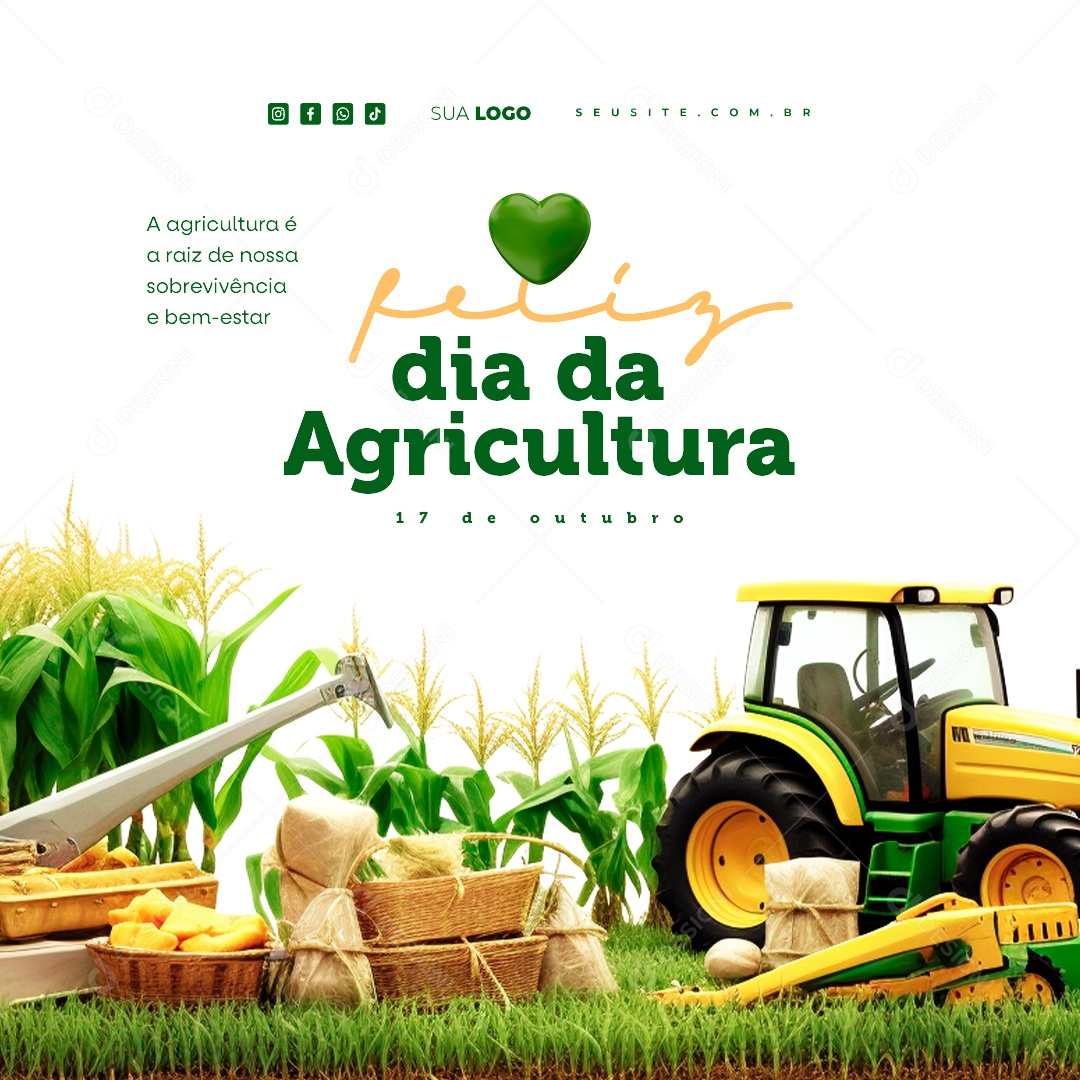 Dia da Agricultura 17 de Outubro Social Media PSD Editável