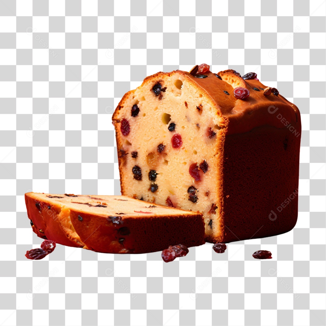 Panettone Para Comemoração de Natal PNG Transparente