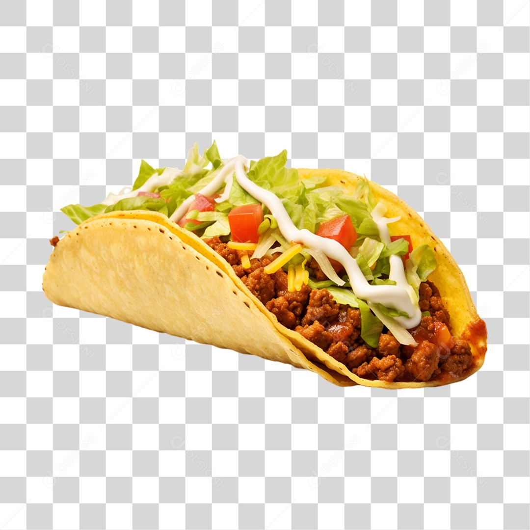 Tacos Salgados Recheados PNG Transparente