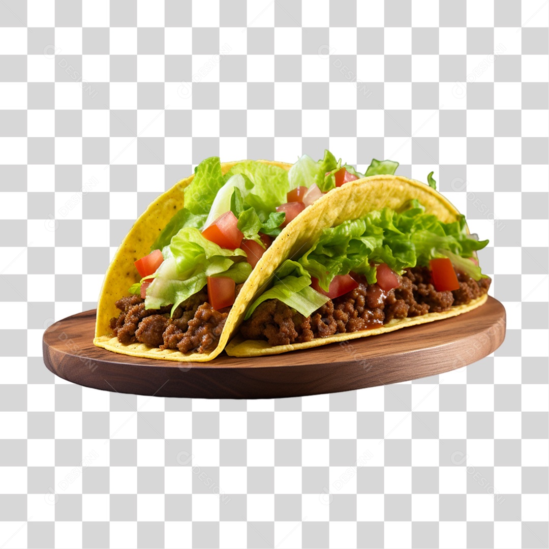 Tacos Salgados Recheados PNG Transparente