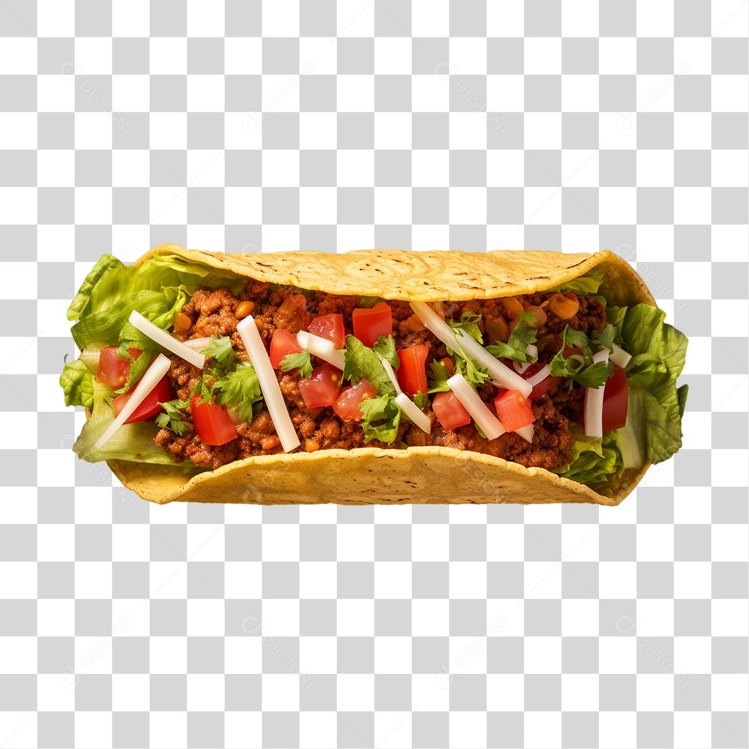 Tacos Salgados Recheados PNG Transparente