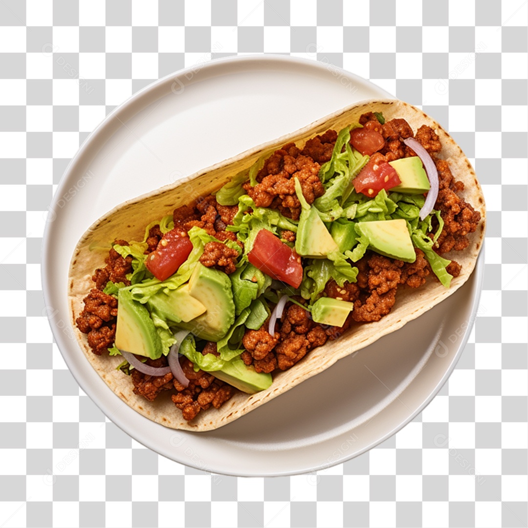 Tacos Salgados Recheados PNG Transparente