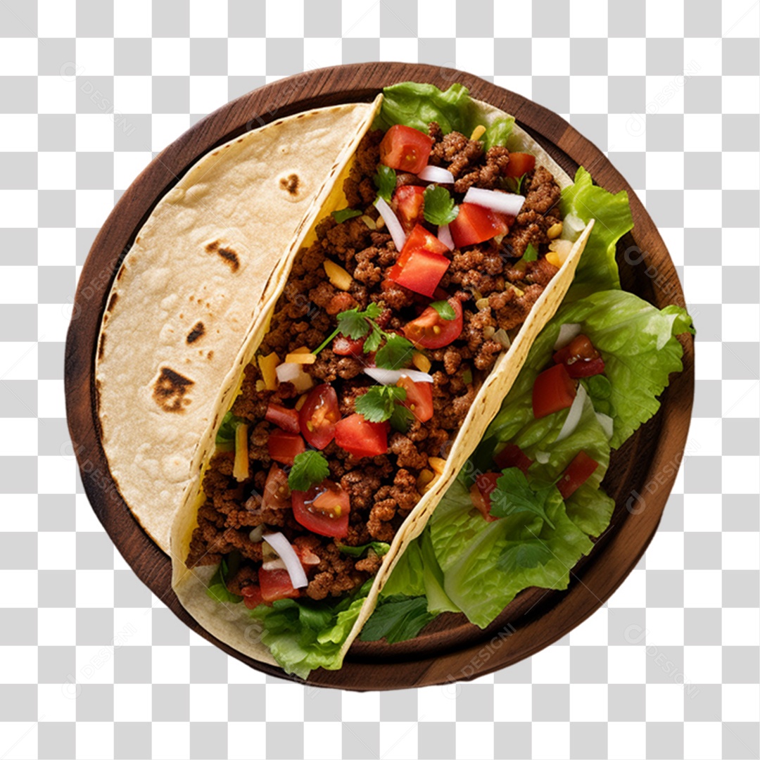 Tacos Salgados Recheados PNG Transparente