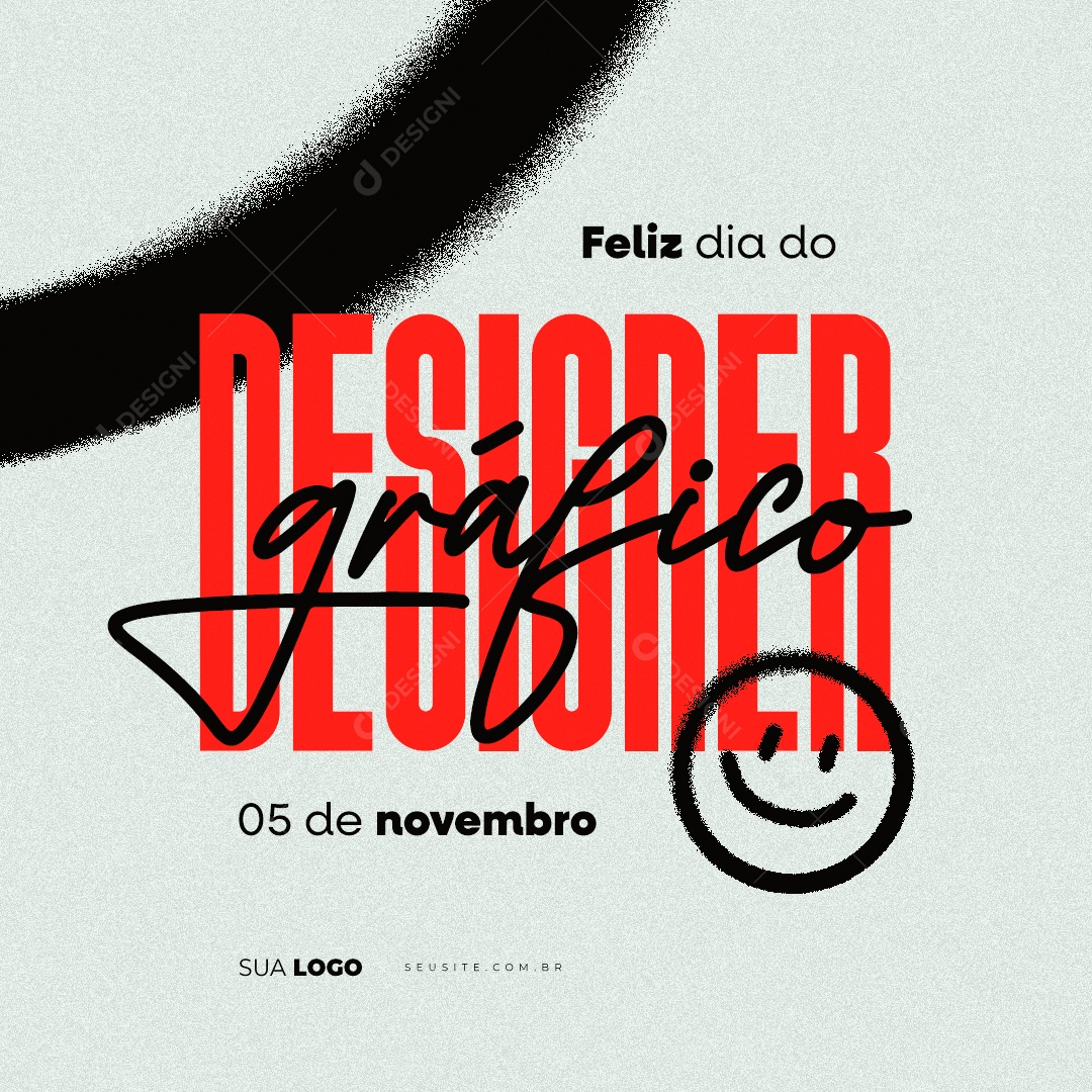 Feliz Dia do Designer Gráfico 05 de Novembro Social Media PSD Editável