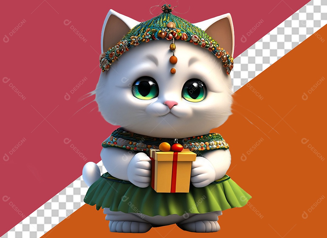 Ilustração de Tigre 3D Para Composição PSD [download] - Designi