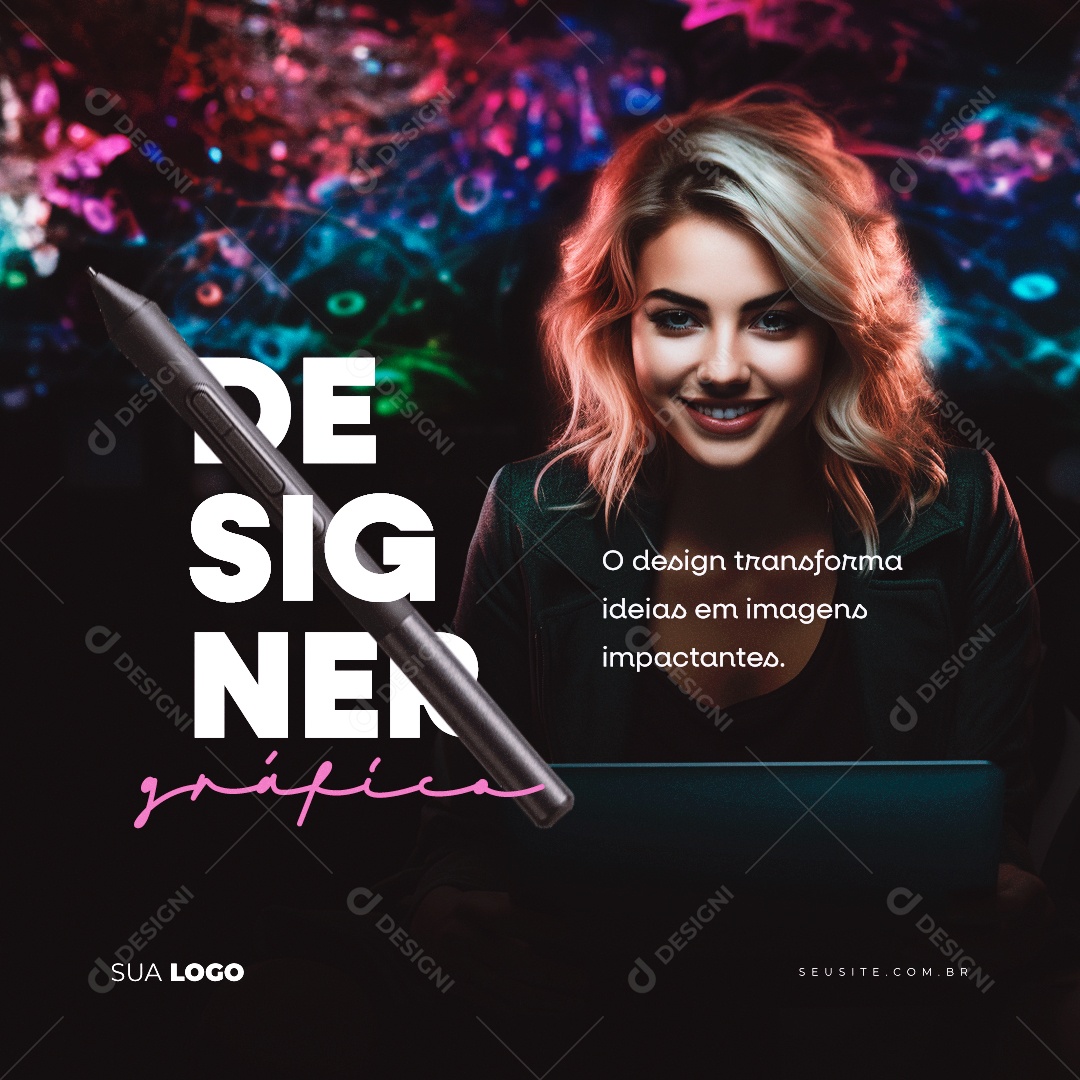 Dia Do Designer Gráfico O Design Transforma Ideias em Imagens Impactantes Social Media PSD Editável