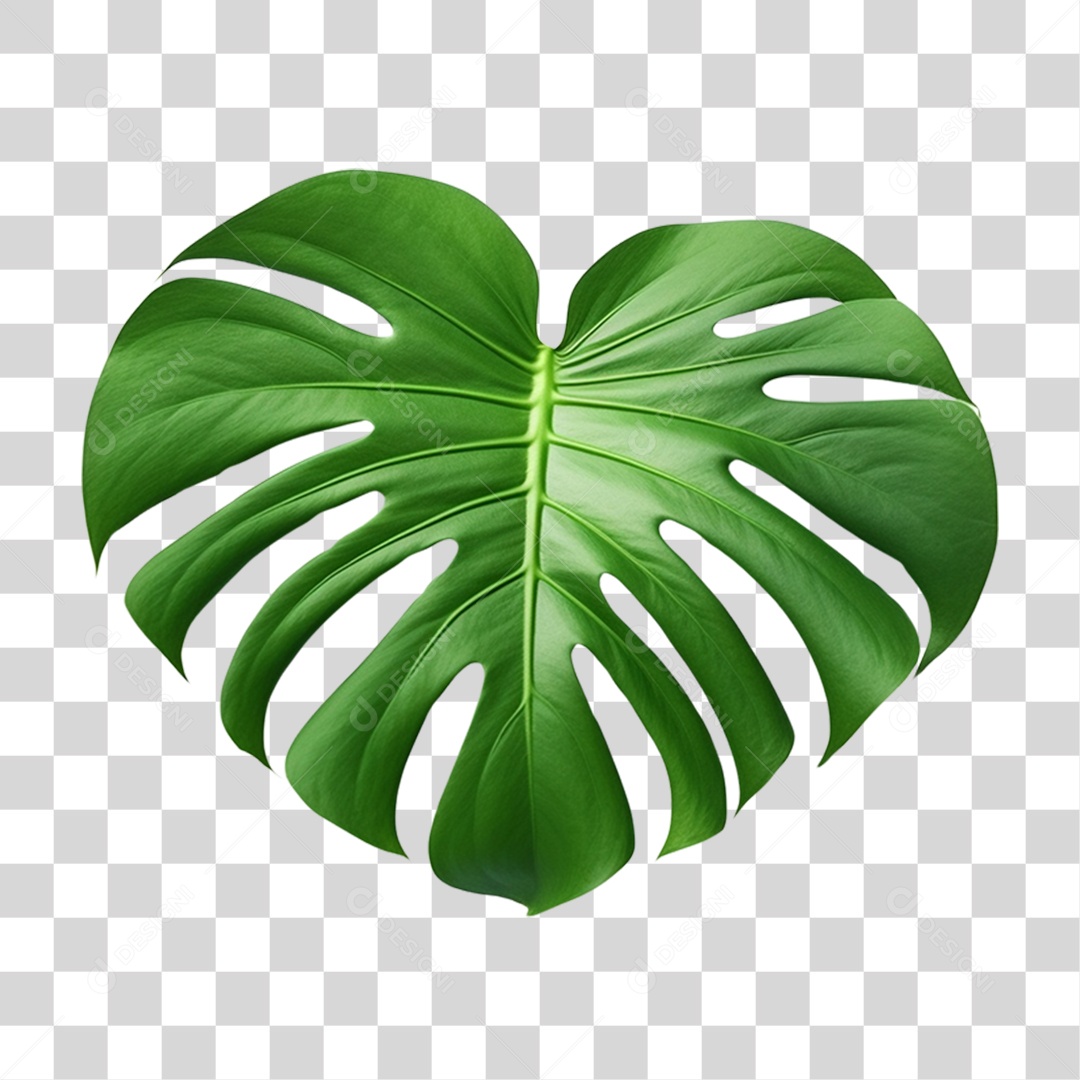 Folha de Monstera PNG Transparente