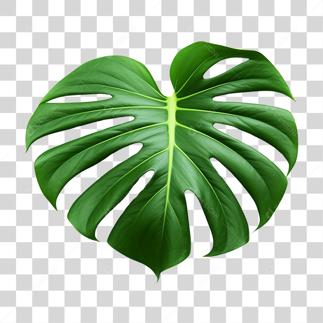 Transparent PNG Monstera Leaf