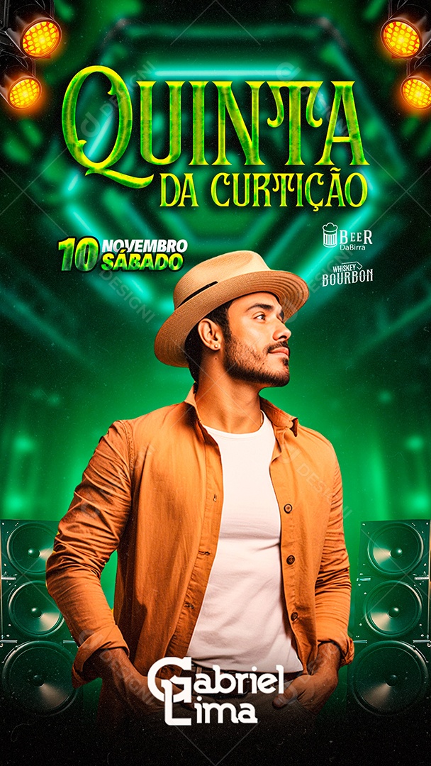 Story Flyer Quinta Da Curtição Gabriel Lima Social Media PSD Editável