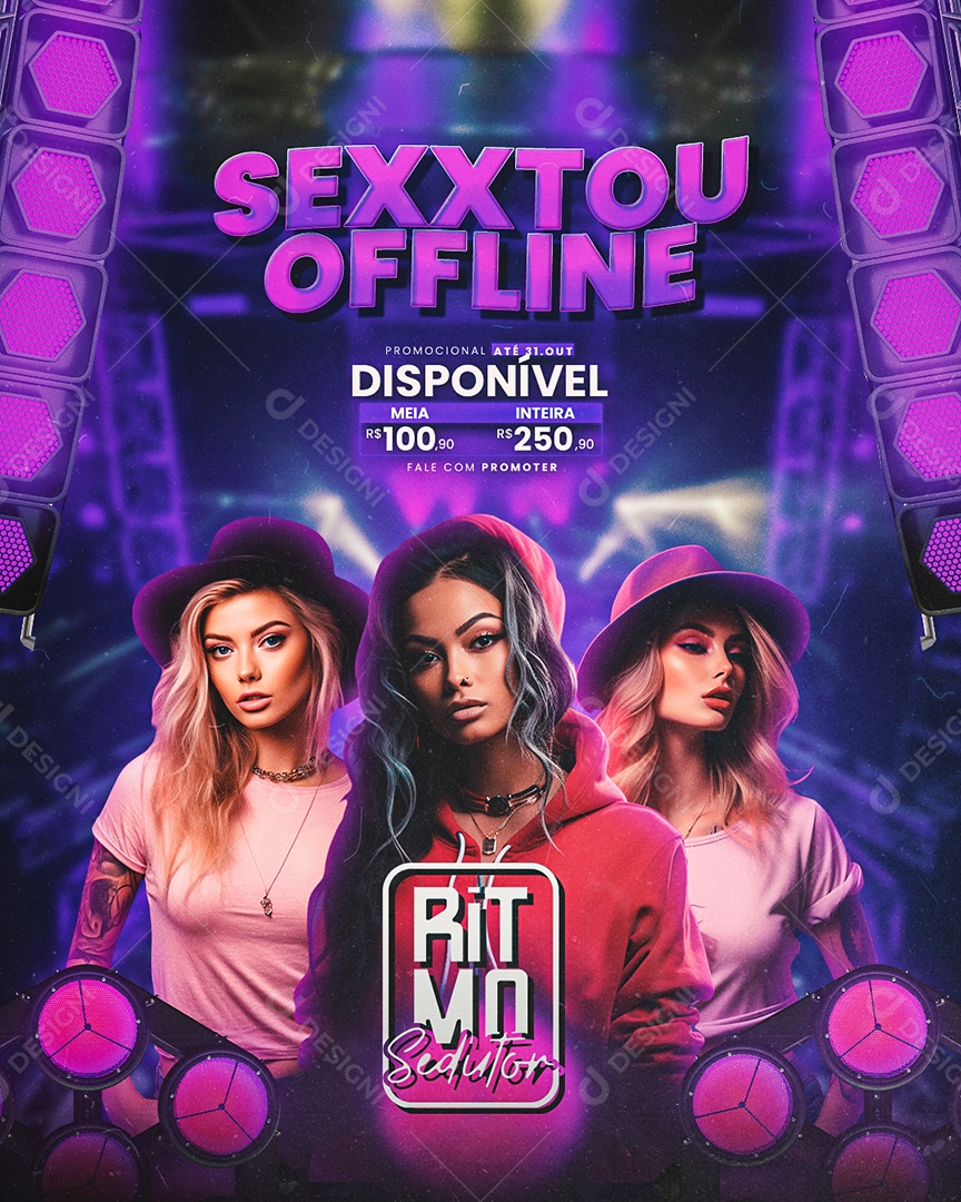 Flyer Sexxtou Offline Disponível Ritmo Sedutor Social Media Psd Editável Download Designi 7415