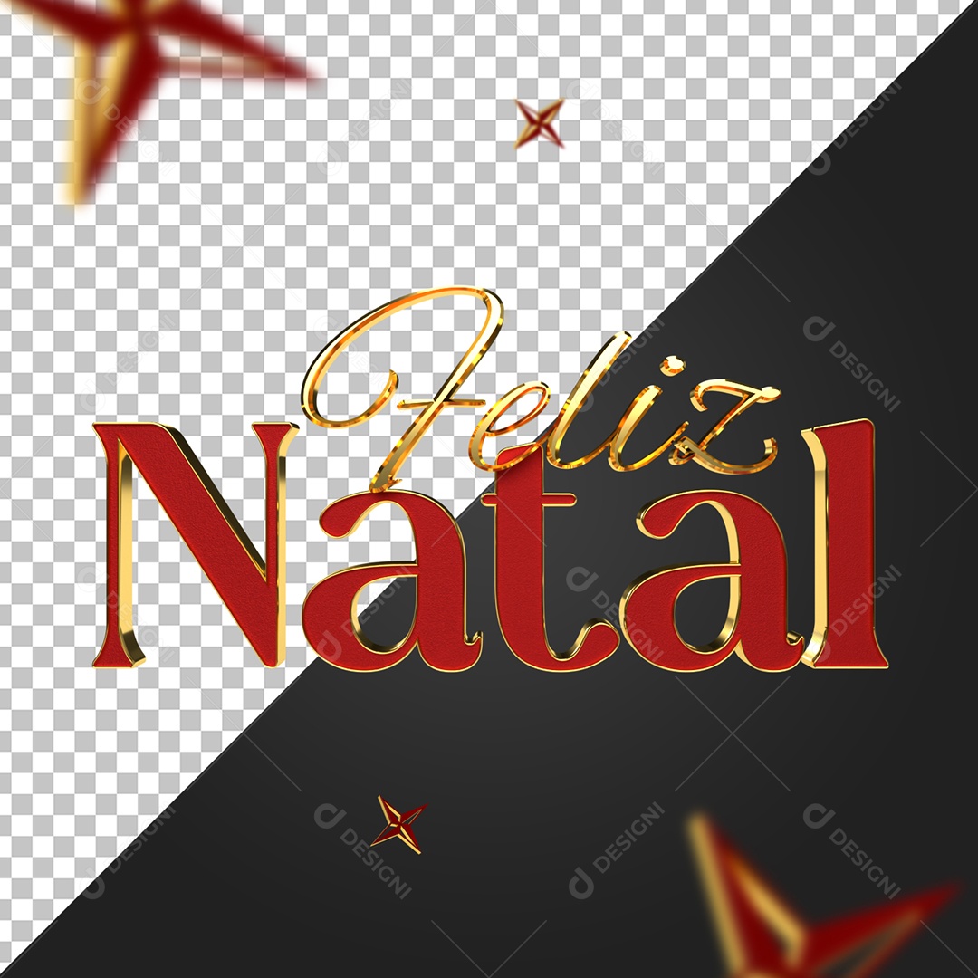 Feliz Natal Selo D Vermelho Dourado Para Composi O Psd Download Designi