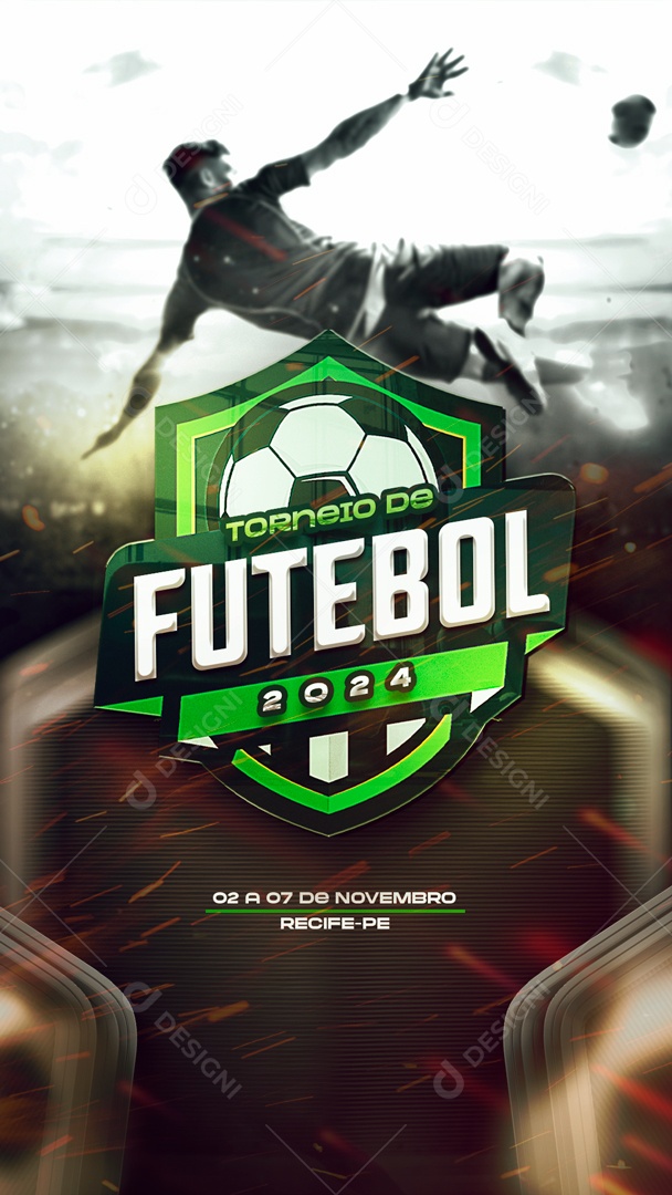 Story Brasão Torneio De Futebol 2024 PSD Editável [download] - Designi