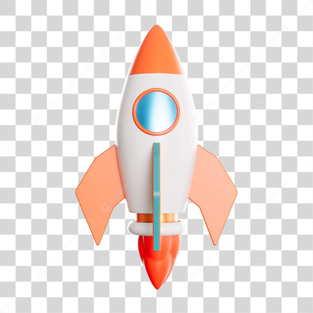 Rocket Spaceship PNG Transparent Icon