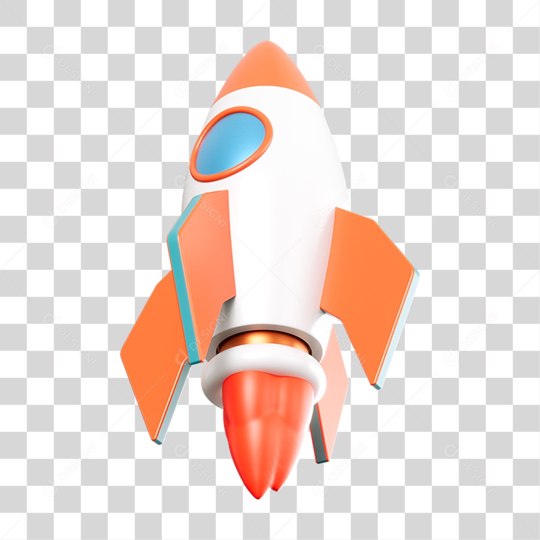 Rocket Spaceship PNG Transparent Icon