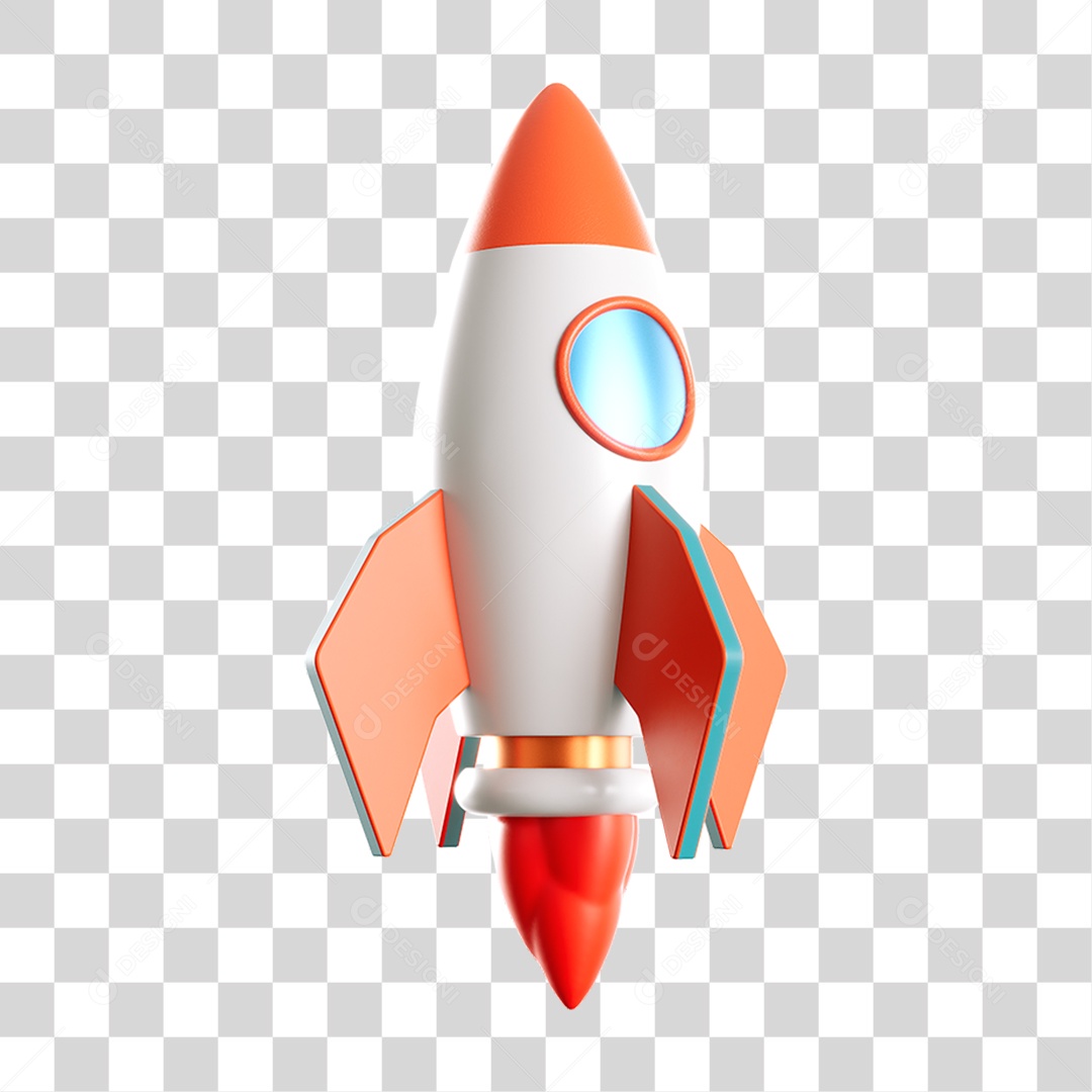 Rocket Spaceship PNG Transparent Icon