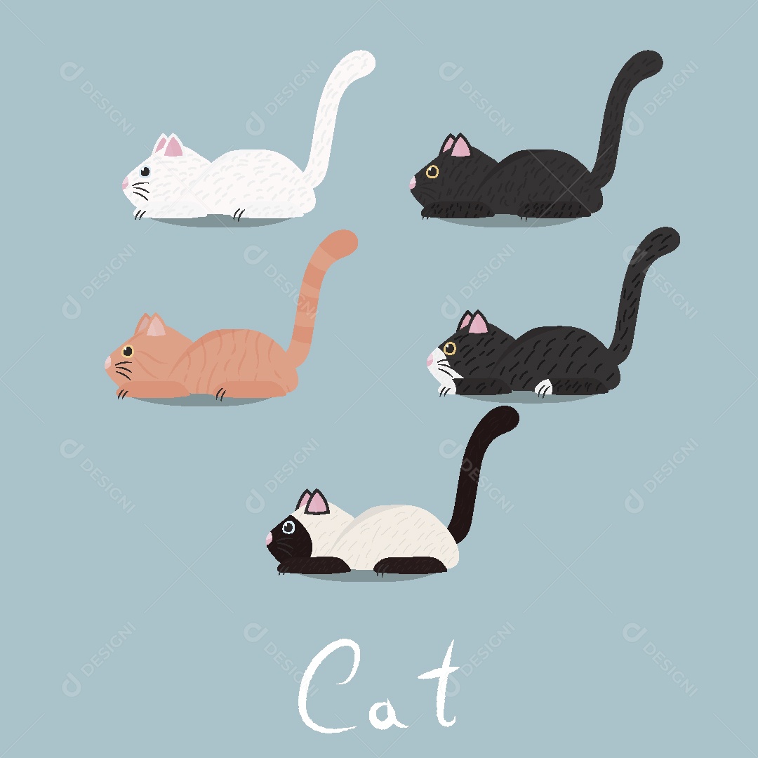 Vetores e ilustrações de Gatos desenhos animados para download gratuito