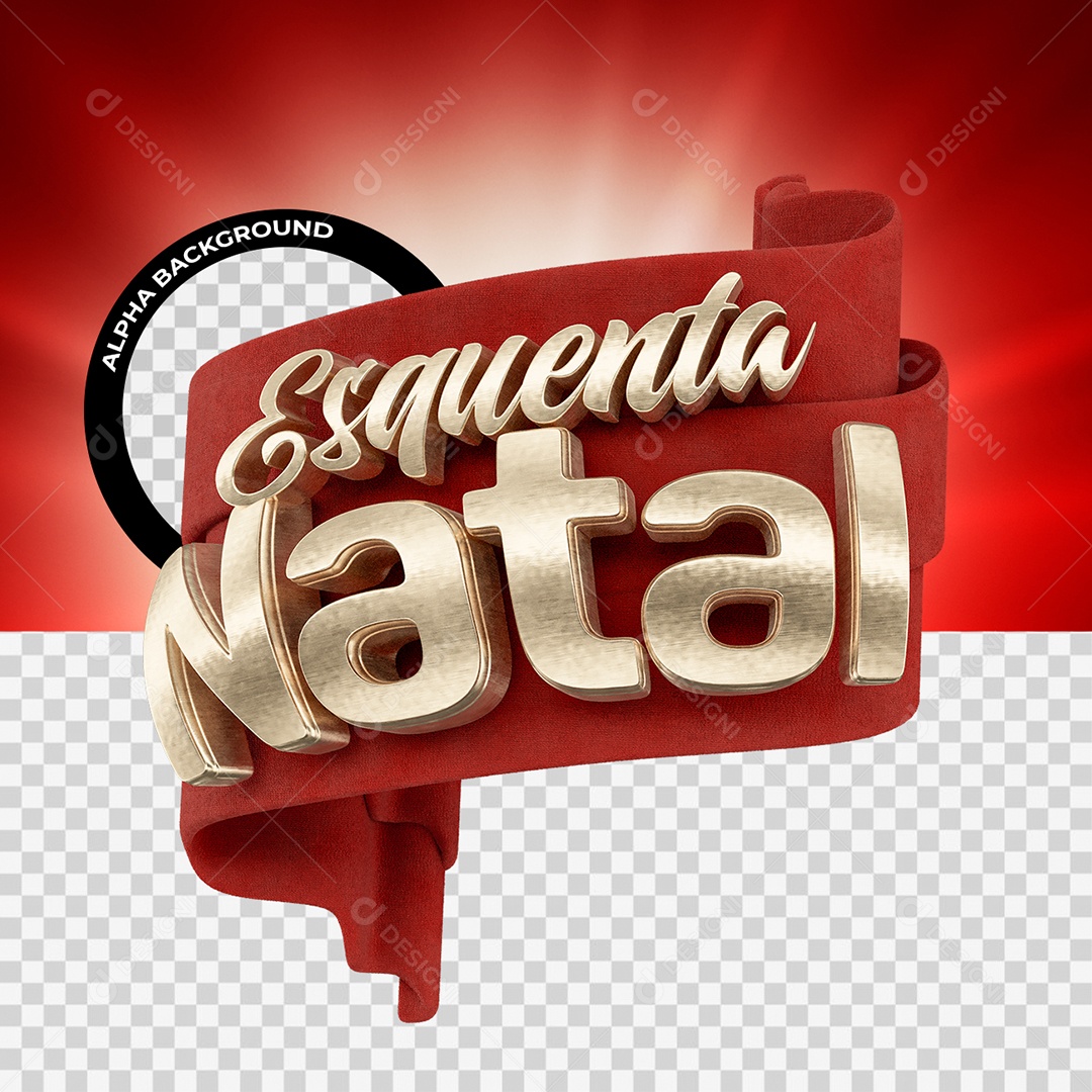 Esquenta Natal Selo D Vermelho E Dourado Para Composi O Psd Download Designi