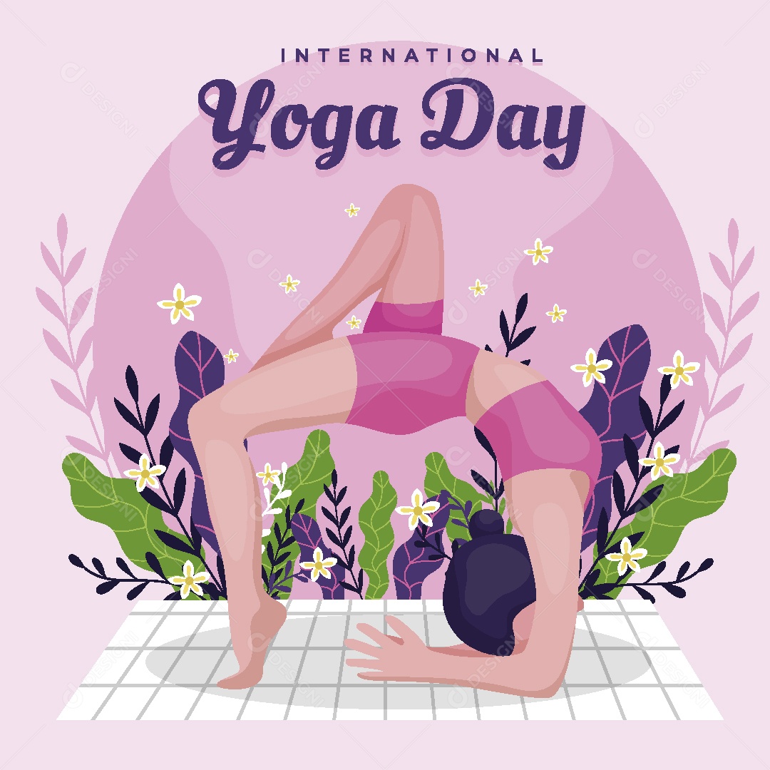 Dia Internacional do Yoga Ilustração Vetor EPS [download] - Designi