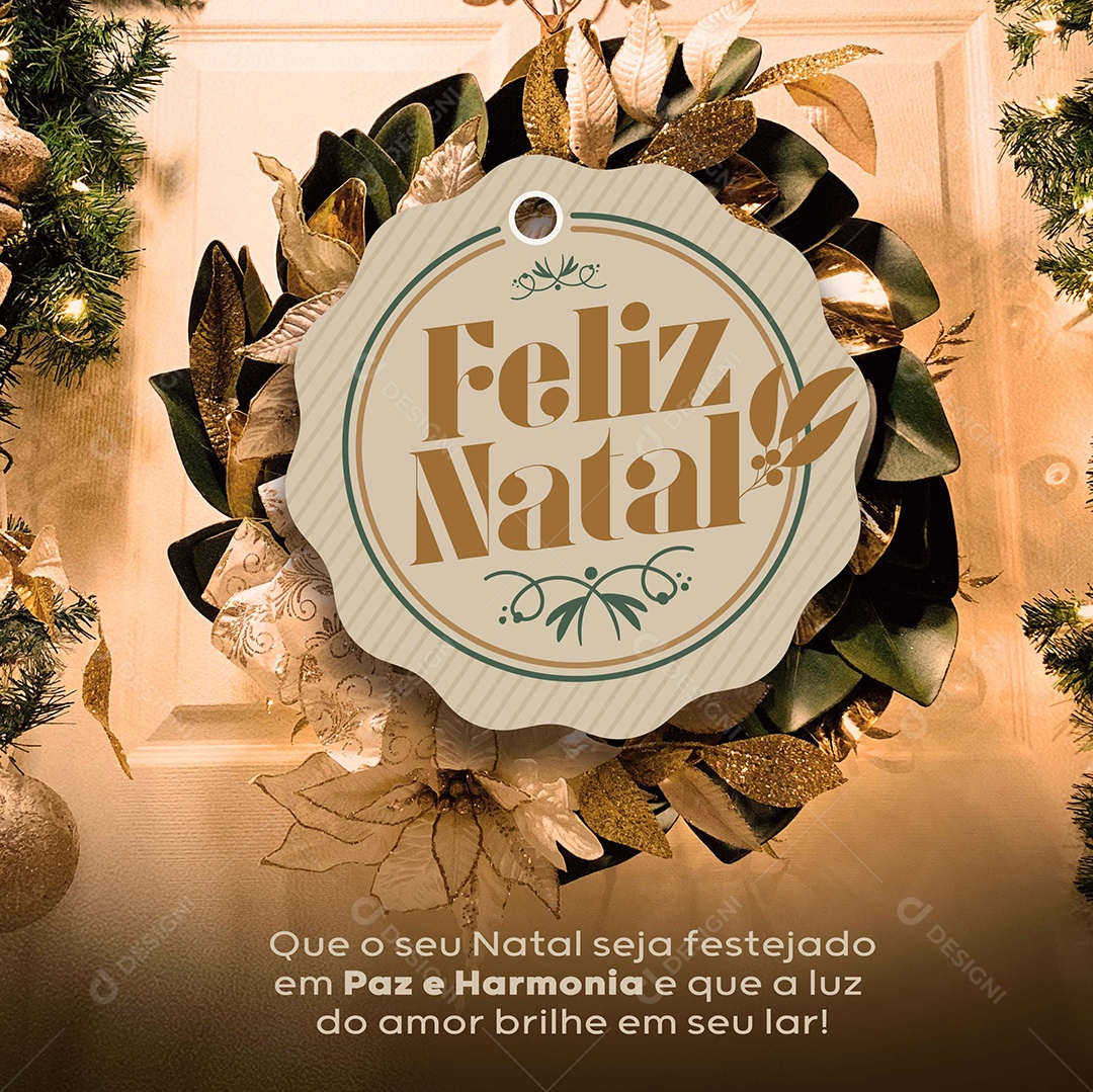Feliz Natal Paz E Amor Social Media Psd Editável Download Designi 7580