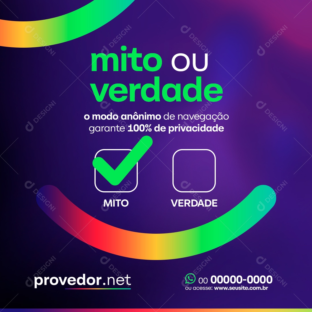 Social Media Mito Ou Verdade Modo An nimo De Navega o PSD